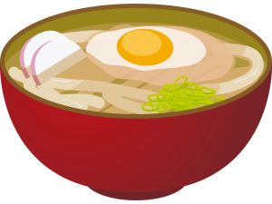 食べ物_月見うどん