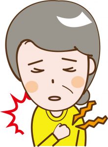 右胸の下の痛みがズキズキと響く4つの原因!